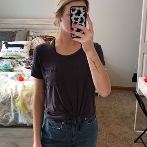 Purple/blue/grey top